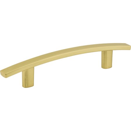 ELEMENTS BY HARDWARE RESOURCES 96 mm Center-to-Center Brushed Gold Square Thatcher Cabinet Bar Pull 859-96BG